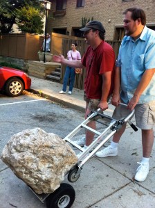 Chris Aaron rock on dolly.JPG