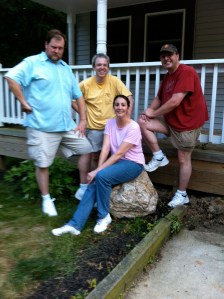 Greg Aaron Chris Sheryl on rock